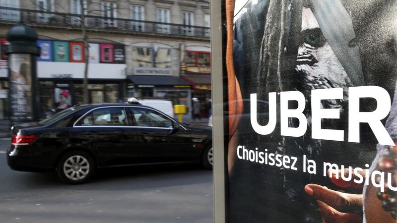 Gig economy: about one million people worldwide drive for the ride-sharing service, Uber. Photograph: Charles Platiau/Reuters