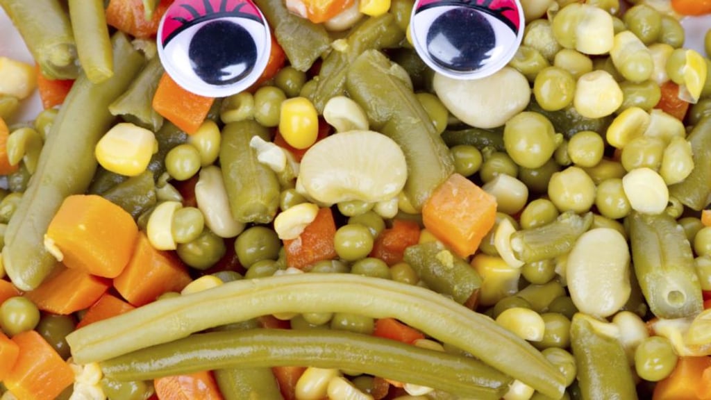 Give peas a chance: frequently young children can have a very limited range of preferred foods. Photograph: Getty Images