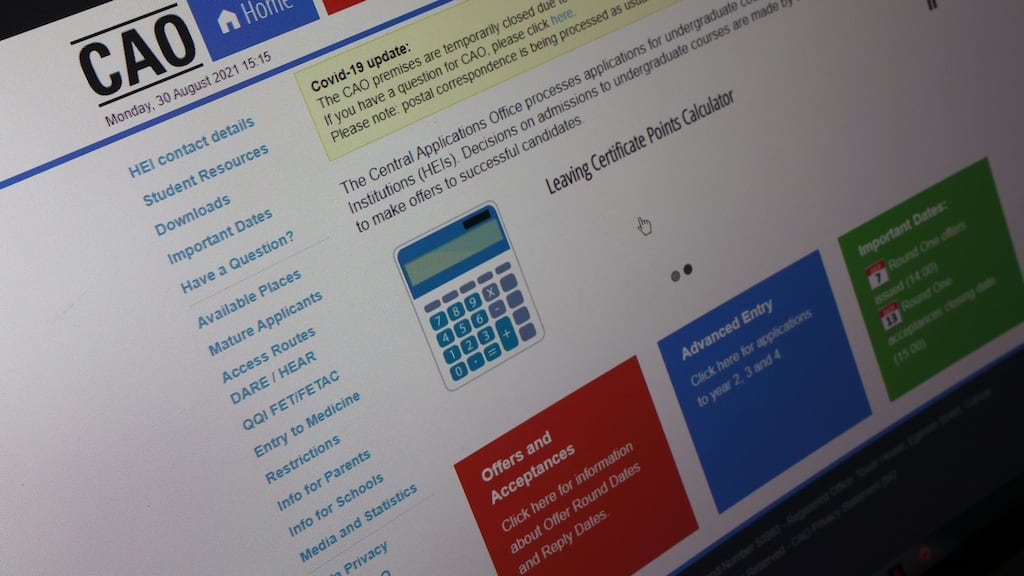 The latest trends in college course choices are revealed in latest CAO figures. Photograph: Nick Bradshaw