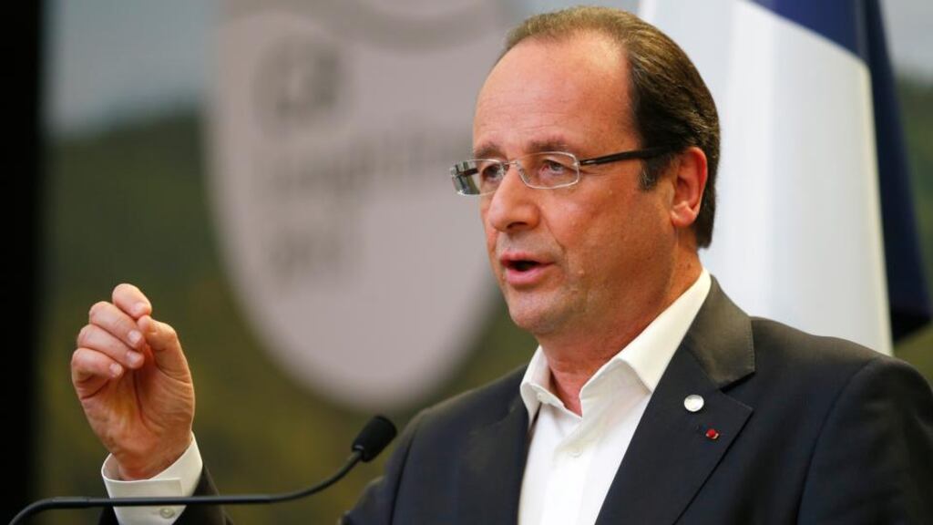 French president François Hollande: wants to establish a “personal training account” for the unemployed. Photograph: Andrew Winning/PA