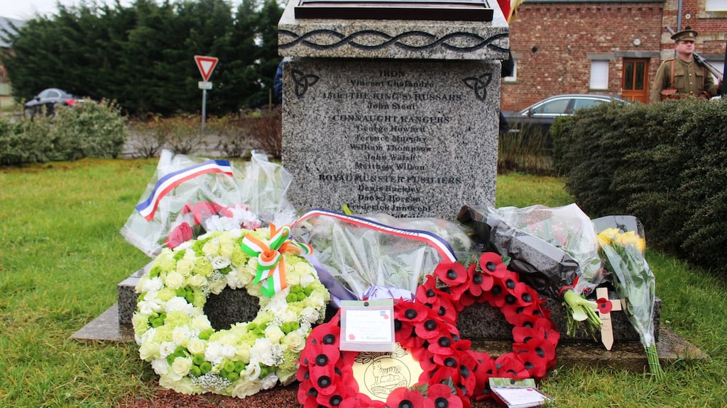 The Iron 12 memorial during commemorations to mark the 100th anniversary of the killings in 2015. Photograph: Ronan McGreevy
