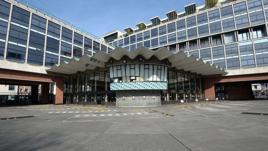 Busáras in Dublin remains empty as the Bus Éireann strike continues. Photograph: Dara Mac Dónaill/The Irish Times