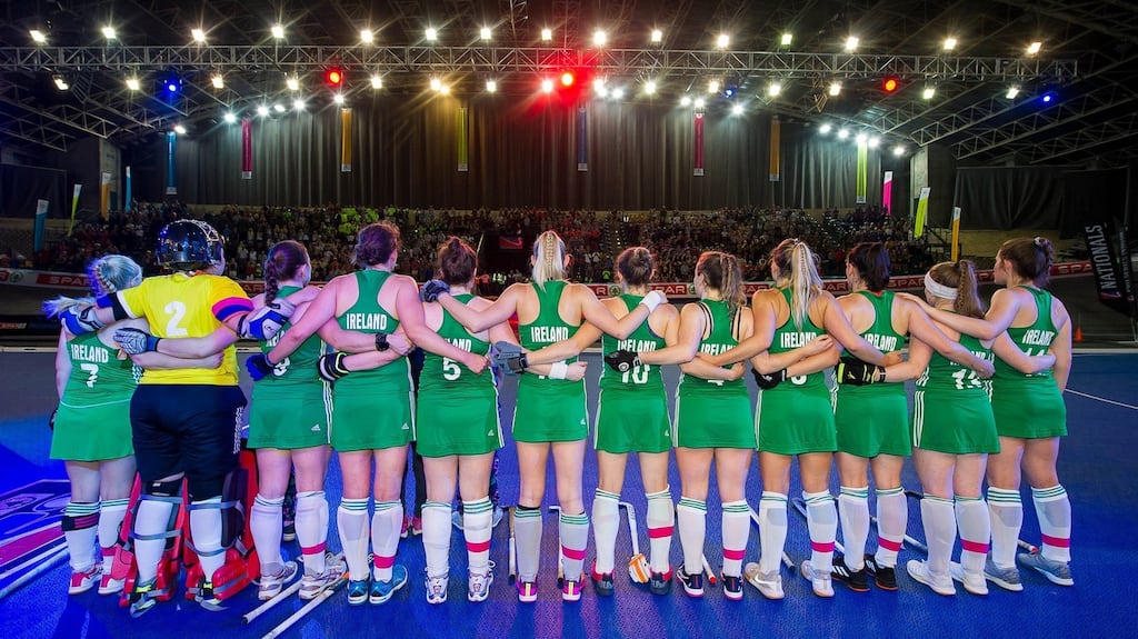 The Irish women’s indoor team in South Africa in 2019.