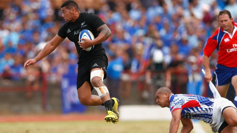 Piutau dodges a tackle during a clash with Samoa in 2015. Photo: Phil Walter/Getty Images