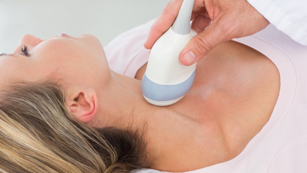 Woman getting an ultrasound scan