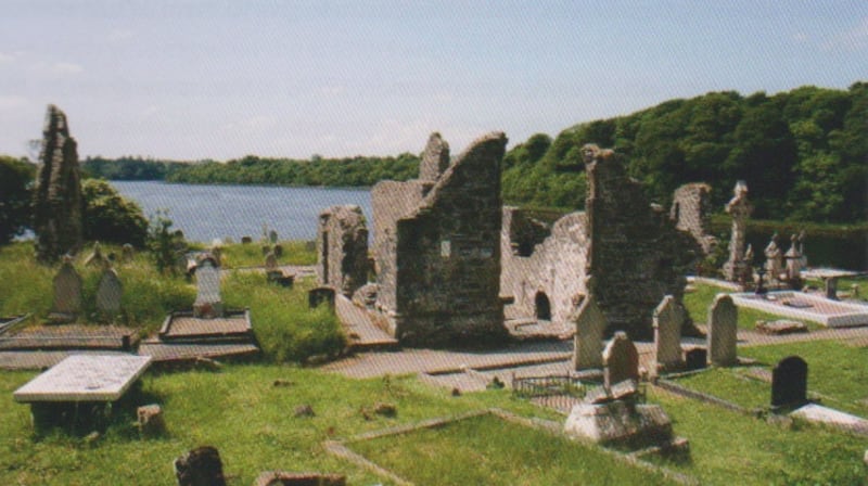 The ruins of Donegal Abbey by Séamus O’Doherty