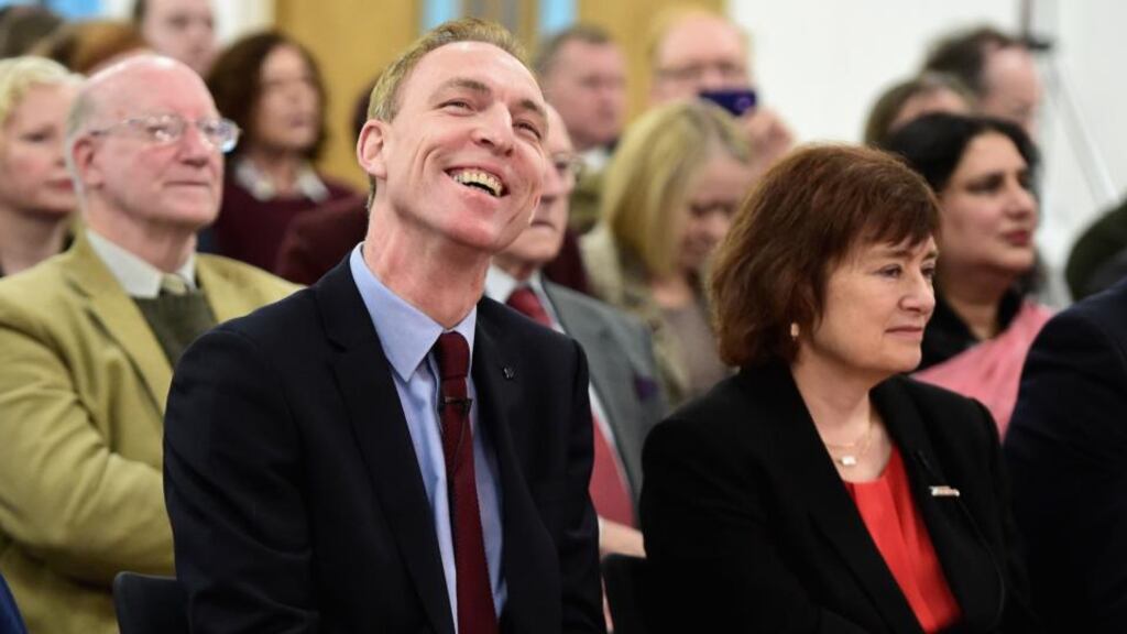 Jim Murphy, who was the favourite to win, became well-known for his soap box brand of pro-union patriotism during September’s referendum on independence. Photograph: Jeff J Mitchell/Getty Images