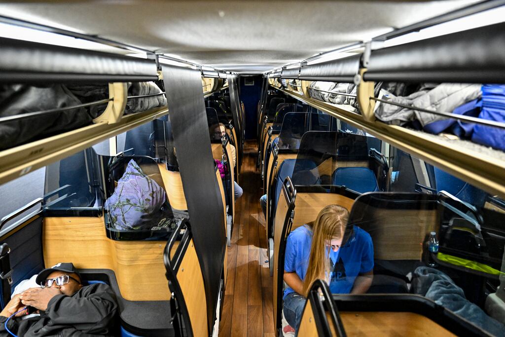 Start-up travel companies are hoping more Americans will embrace the concept of sleeper and luxury coaches, but don’t dare call them buses. Photograph: Kenny Holston/The New York Times