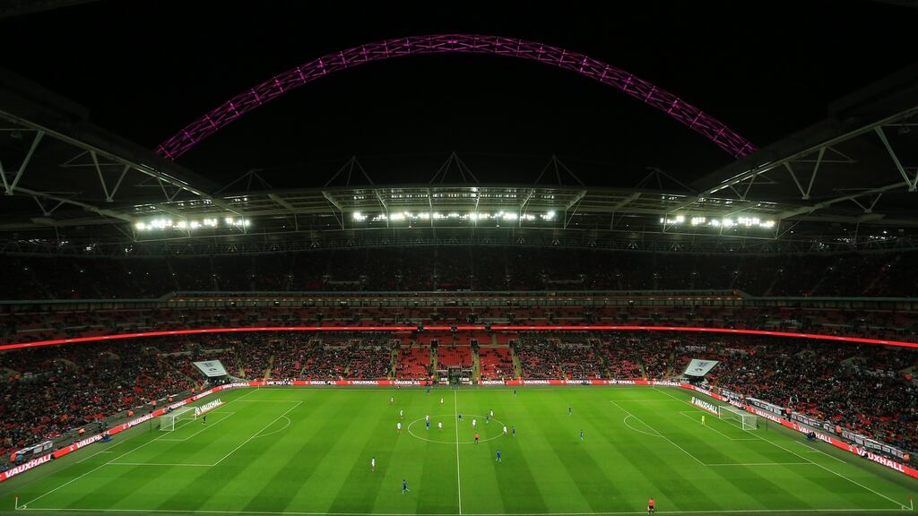 Tottenham look set to be playing home games at Wembley stadium while their new stadium is under construction. Photograph: Getty Images