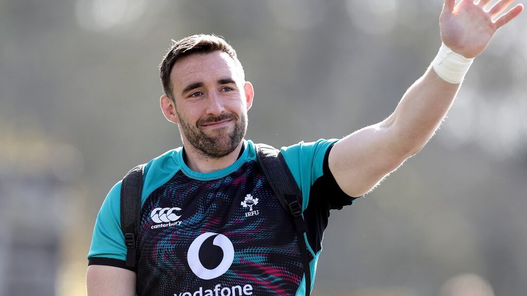 Jack Conan returns to the Ireland scum at number eight with Caelan Doris moving across to blindside flanker. Photograph: Laszlo Geczo/Inpho