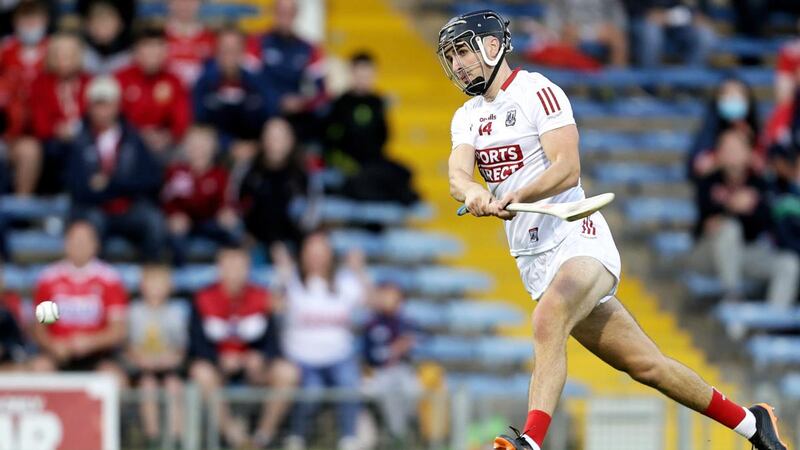 Pádraig Power scores Cork’s  third goal during the All-Ireland under-20 hurling final at  Semple Stadium. Photograph: Laszlo Geczo/Inpho