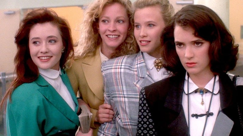 Shannen Doherty, Lisanne Falk, Kim Walker and Winona Ryder in Heathers