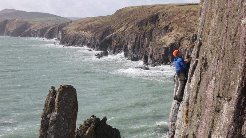 David Flanagan on Giraffe, Dún Séanna Head, Kerry. Photograph: Peter McMahon