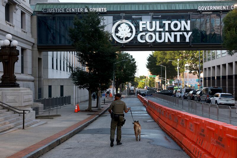 A spokesperson for the Fulton county district attorney’s office did not respond to a request for comment. Photograph: Joe Raedle/Getty Images