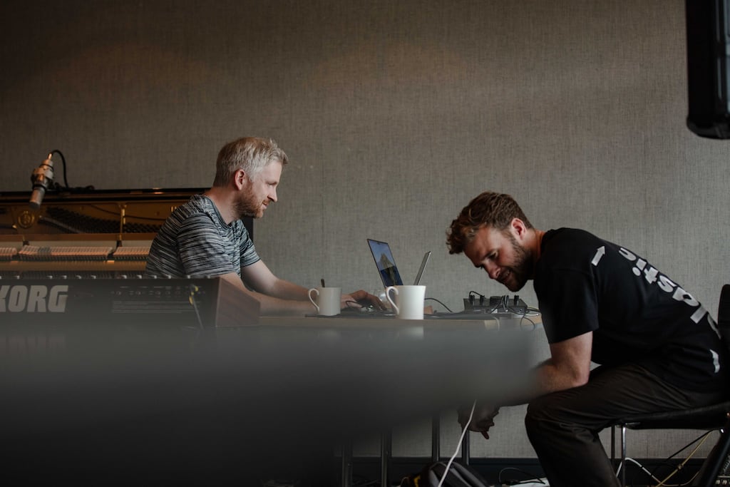 A Dawning: Ólafur Arnalds and Eoin French. Photograph: Bríd O'Donovan