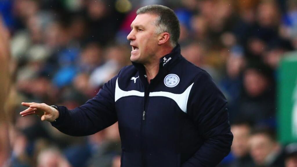 Leicester City manager Nigel Pearson: his side face a proverbial six-pointer against Hull City. Photograph: Clive Brunskill/Getty Images