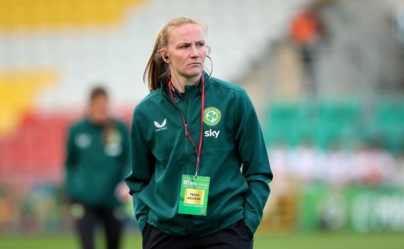 Ireland goalkeeper Courtney Brosnan. Photograph: Ryan Byrne/Inpho