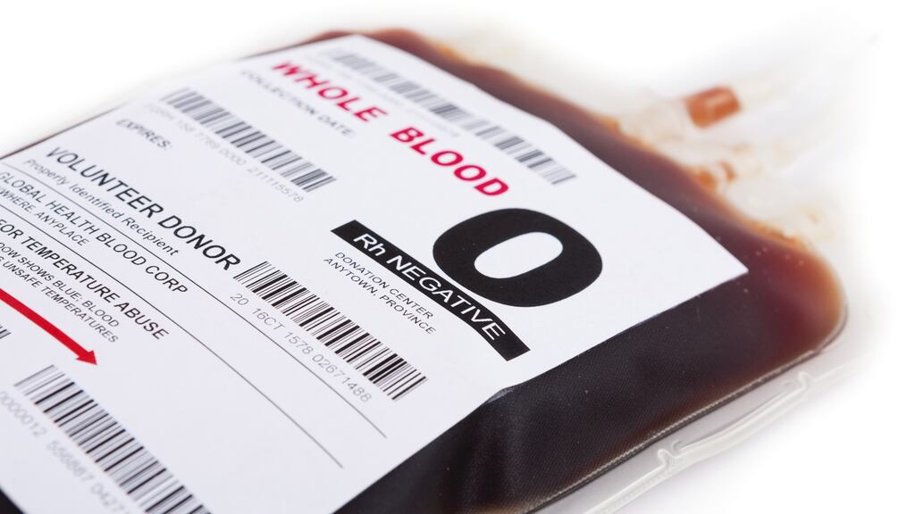 Gay men will be permitted to give blood four months after their last sexual contact with a man. Photograph: iStock