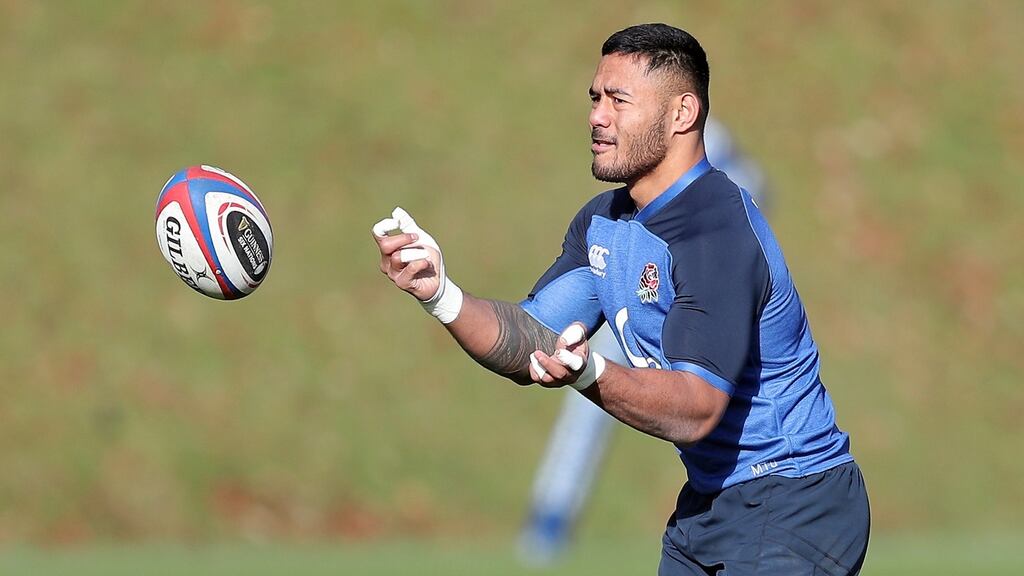 Manu Tuilagi has withdrawn from England’s training squad for their summer Tests against the United States and Canada because of injury. File photograph: Andrew Matthews/PA
