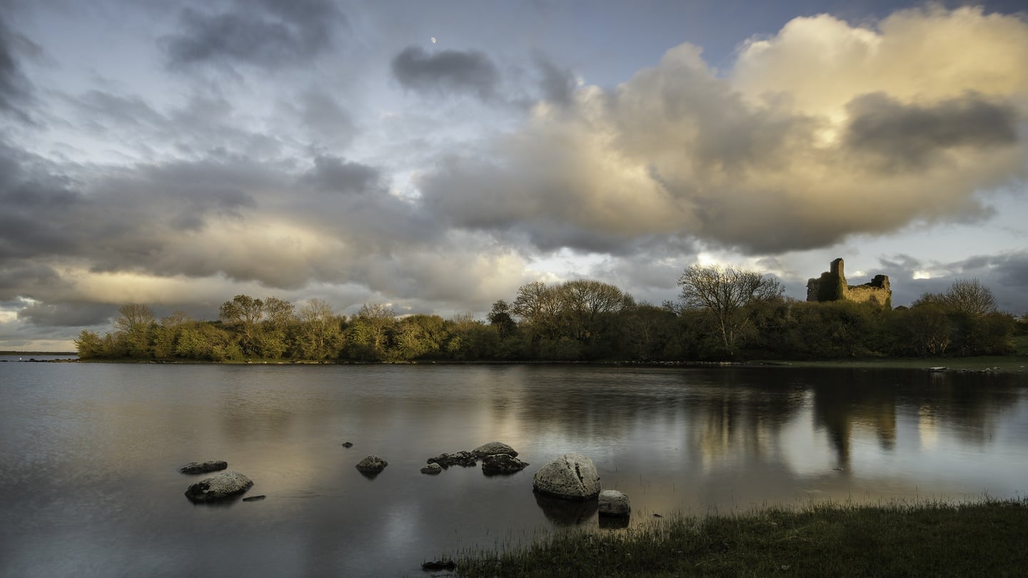 Rindoon Castle, Lough Ree. Photograph: Gerry Dwyer, irelandswildlandscape.com