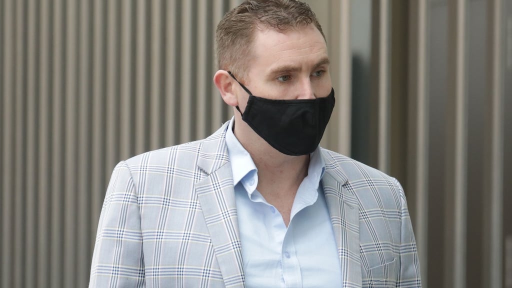 Jonathan Collopy, of St Mary’s Park, Limerick, is pictured at the Criminal Courts of Justice on Parkgate Street in Dublin on Tuesday. Photograph: Collins Courts.