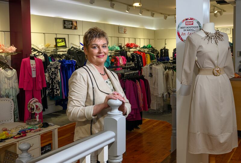 'It really makes a difference to business when the council allows free parking over the Christmas period. They could easily do more of that.' Helena Parsons in Don Racine, Castlebar, Co Mayo. Photographs: Michael McLaughlin