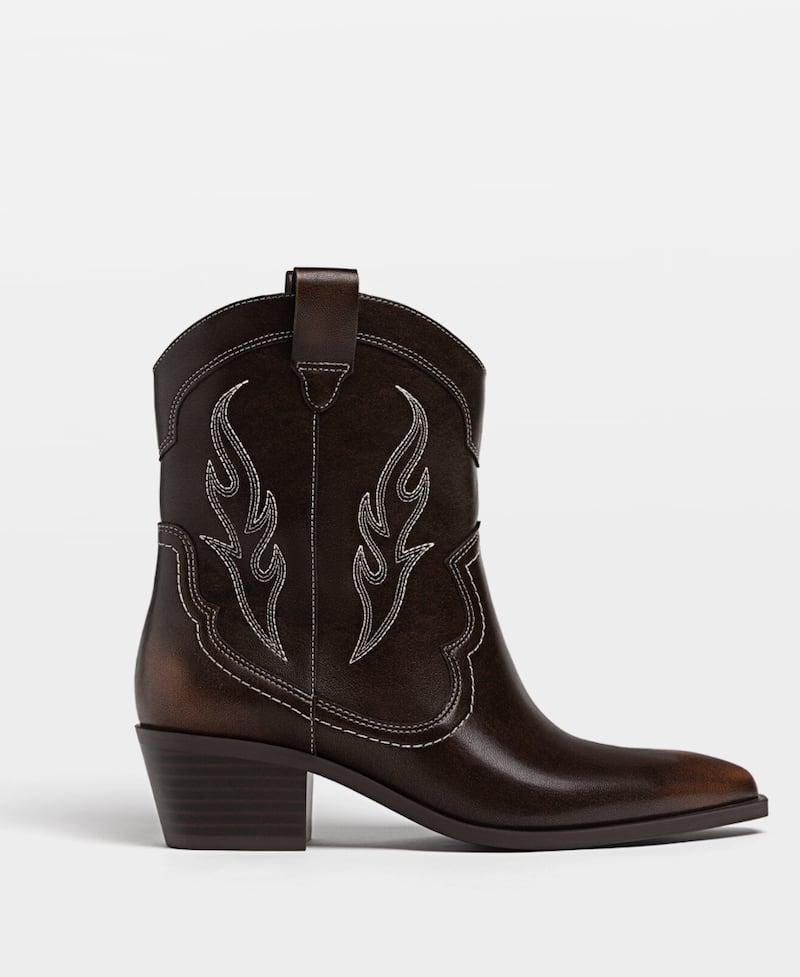 Cowboy boots, €39.99, Stradivarius