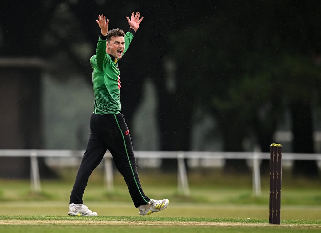 Ireland wrapped up their third Test win in a row as spinner Matthew Humphreys starred with a six-wicket haul against Zimbabwe. Photograph: Seb Daly/Sportsfile