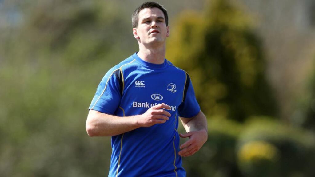Jonathan Sexton returns to the Leinster side for Sunday’s trip to play Zebre in Italy. Photograph: Donall Farmer/Inpho