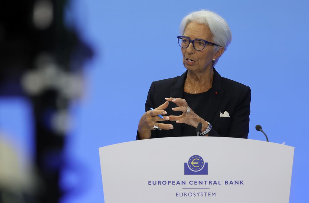 A growing number of economists see the European Central Bank, led by president Christine Lagarde, announcing a 0.75 of a percentage point increase in interest rates next week