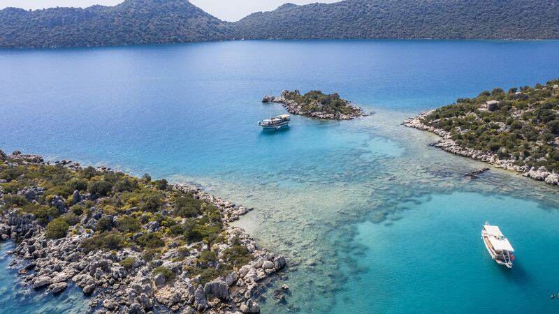 Cruising around Kekova Island.