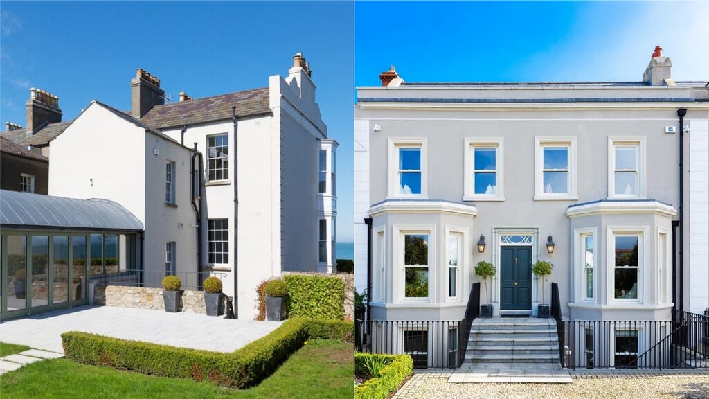 1 Idrone Terrace, in Blackrock in Co Dublin, and 17 Vernon Avenue in Clontarf, in north Dublin