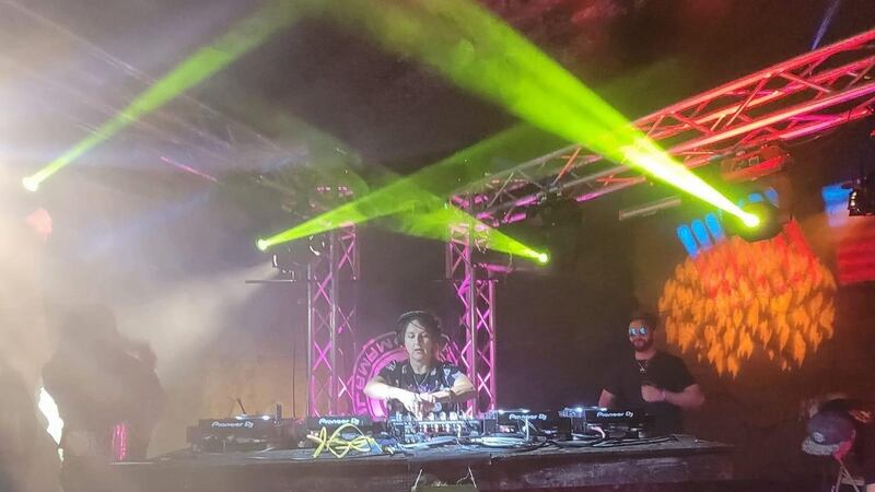 Fiona Walsh on the decks in New York