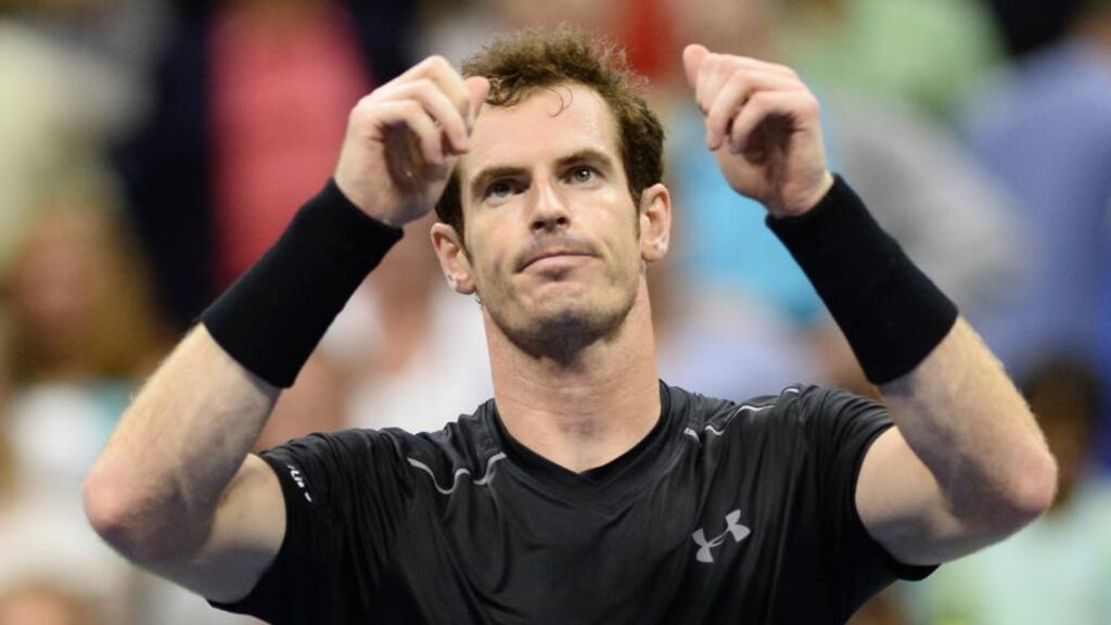 Andy Murray is through to the fourth round of the US Open after a straight sets win over Thomaz Bellucci. Photograph: Afp