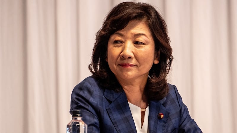 Seiko Noda, a candidate for the presidential election of the ruling Liberal Democratic Party. Photograph: Philip Fong/Pool/EPA