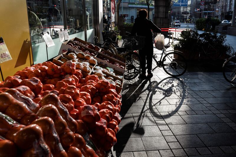 Butchers, bakers and smaller local shops selling fruit and vegetables reported a significant uptick in sales during the multiple pandemic lockdowns, a great benefit for these outlets. Photograph: Richard A Brooks/AFP/Getty
