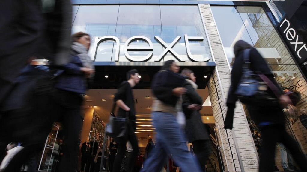 Next, Britain’s second biggest clothing retailer, maintained its annual profit forecast after posting first-quarter sales slightly ahead of its own guidance. Photo: Bloomberg