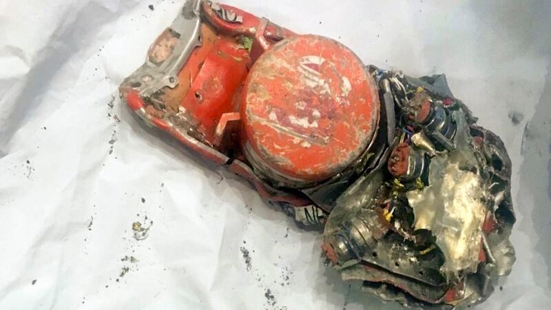 In a photo from the French Bureau of Enquiry and Analysis for Civil Aviation Safety, one of two black box recorders of the Ethiopian Airlines 737 Max that crashed outside Addis Ababa last week, in le Bourget, France, this week. Photograph: BEA/New York Times