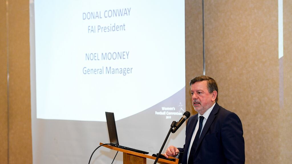 FAI president Donal Conway: “It was almost a complete majority. It was resounding and it shows that there is a real appetite for change.”