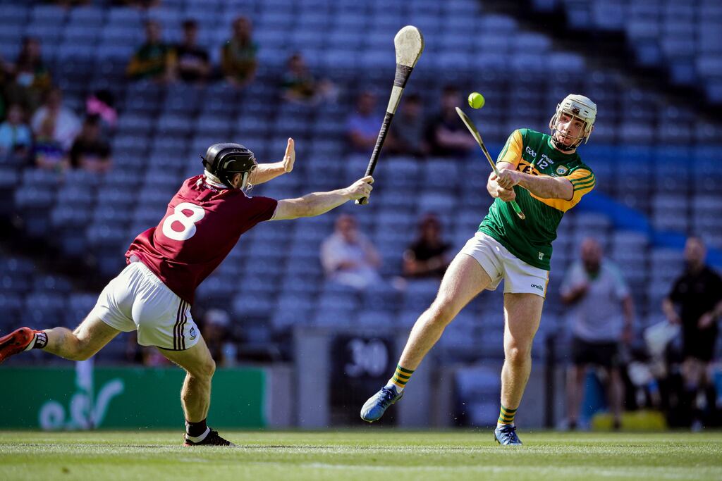 Barry O'Mahony scores a point despite the efforts of Westmeath's Cormac Boyle during last year's Joe McDonagh Cup final. Kerry face Antrim in this year's decider at Croke Park. Photograph: Brian Reilly-Troy/Inpho