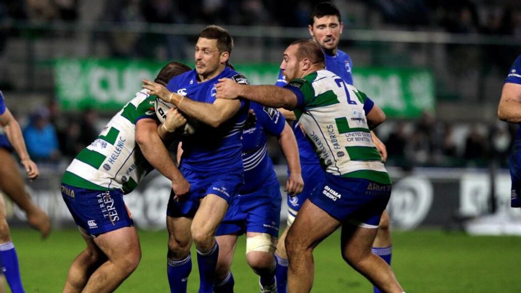 Leinster’s Jimmy Gopperth is retained at outhalf against the Ospreys despite struggling against Treviso. Photograph: Inpho