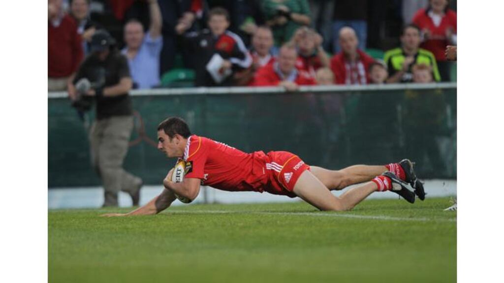 Felix Jones will start at fullback for Munster against Leinster at Thomond Park on Saturday. - (Photograph: Billy Stickland/Inpho)