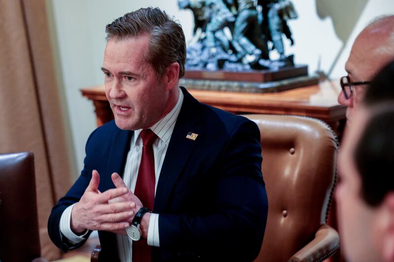 Mike Waltz, US national security adviser, said he took full responsibility for the breach as he had created the Signal group. But on Wednesday, he also played down the disclosure. Photograph: Bloomberg