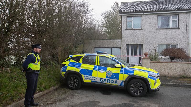 Gardaí at the scene in Ballyconnell, Co. Wicklow where a man died on Thursdy evening. Photograph: Colin Keegan/Collins Dublin