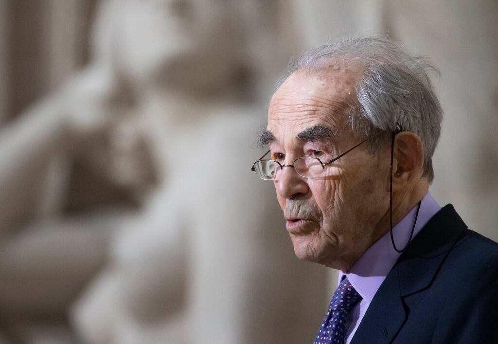 Former French justice minister Robert Badinter: A 'wise man of the republic.' Photograph: Ian Langsdon/Pool