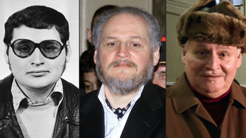 A portait of Ilich Ramirez Sanchez (Carlos the Jackal) taken in the early 1970s, Ramirez arriving to face trial at the Palais de Justice in Paris on March 7th, 2001 and arriving at the Criminal Court of the Palais de Justice in Paris on December 9th, 2013. Photographs: Jack Guez & Bertrand Guay/AFP/Getty Images