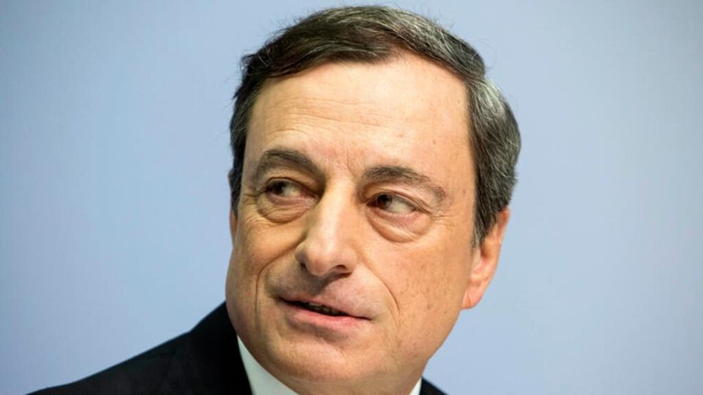 Taoiseach Enda Kenny has said he will ask ECB President Mario Draghi to attent the banking inquiry. Photograph: Martin Leissl/Bloomberg