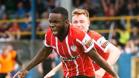 James Akintunde strikes in injury time to seal three points for Derry