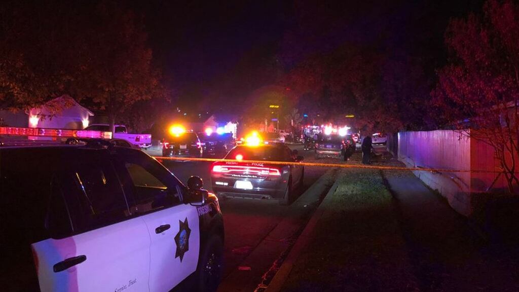 Several people have died and at least nine people were shot at a party in Fresno, California. Photograph: ABC30 Fresno/Twitter.