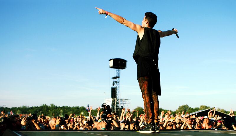 Danny from The Script gets set for Croker
